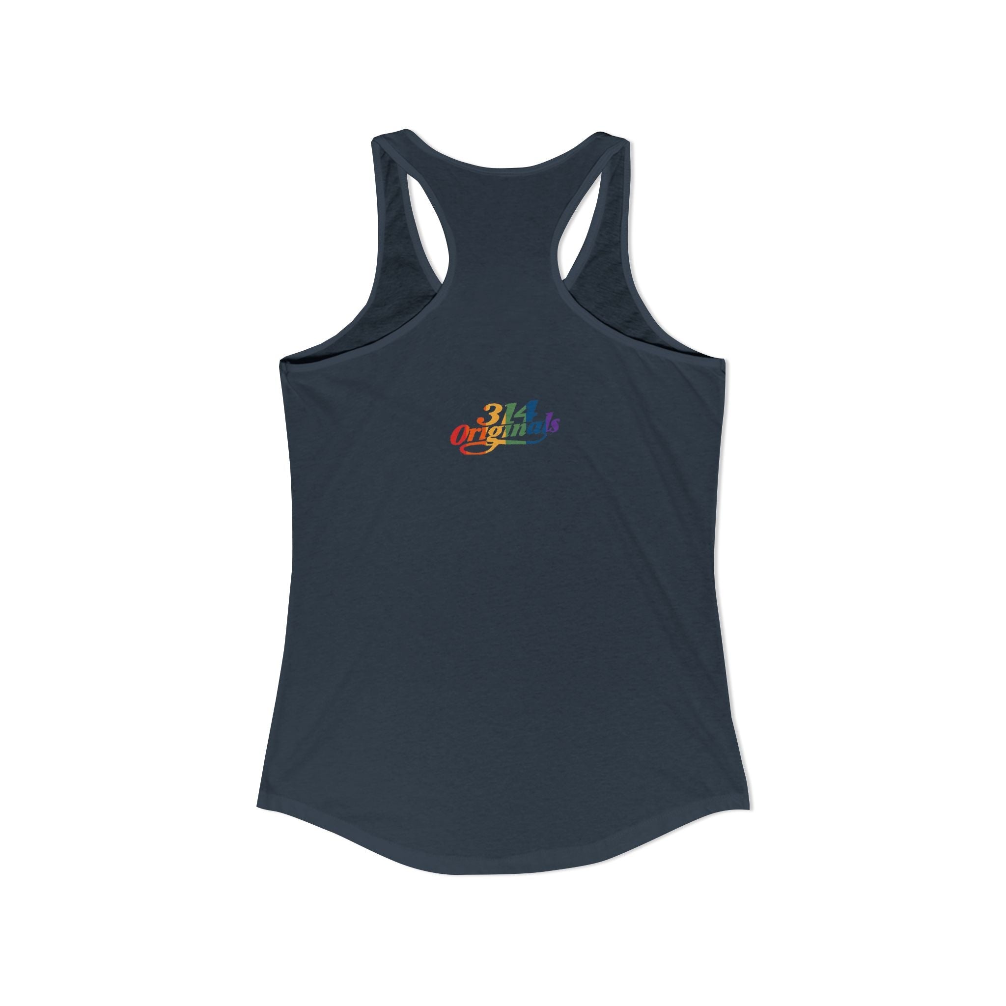 'PROUD' Women's Ideal Racerback Tank Printify Tank Top  314 Originals