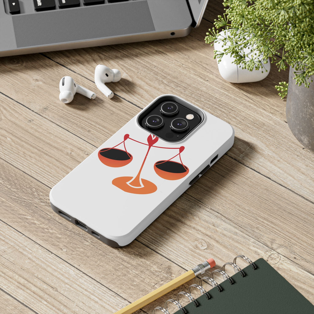 Libra Scales Phone Case — Zodiac Balance Tough Protective Cover Printify Phone Case  314 Originals