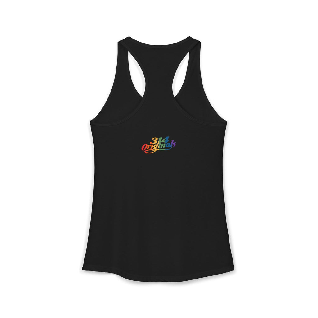 'PROUD' Women's Ideal Racerback Tank Printify Tank Top  314 Originals