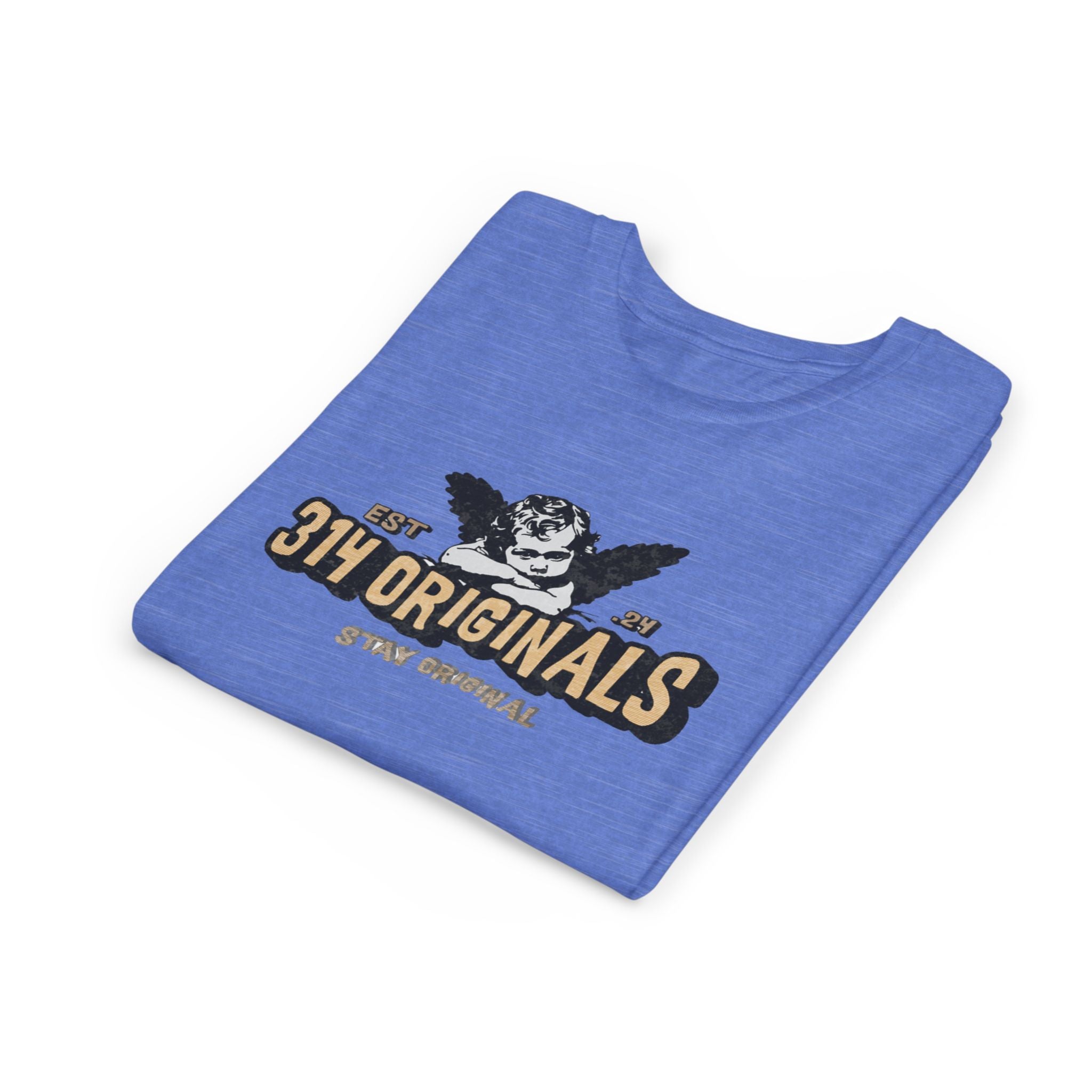 314 Originals Youth Tee - Vintage Cherub Graphic Kids T-Shirt Printify Kids clothes  314 Originals