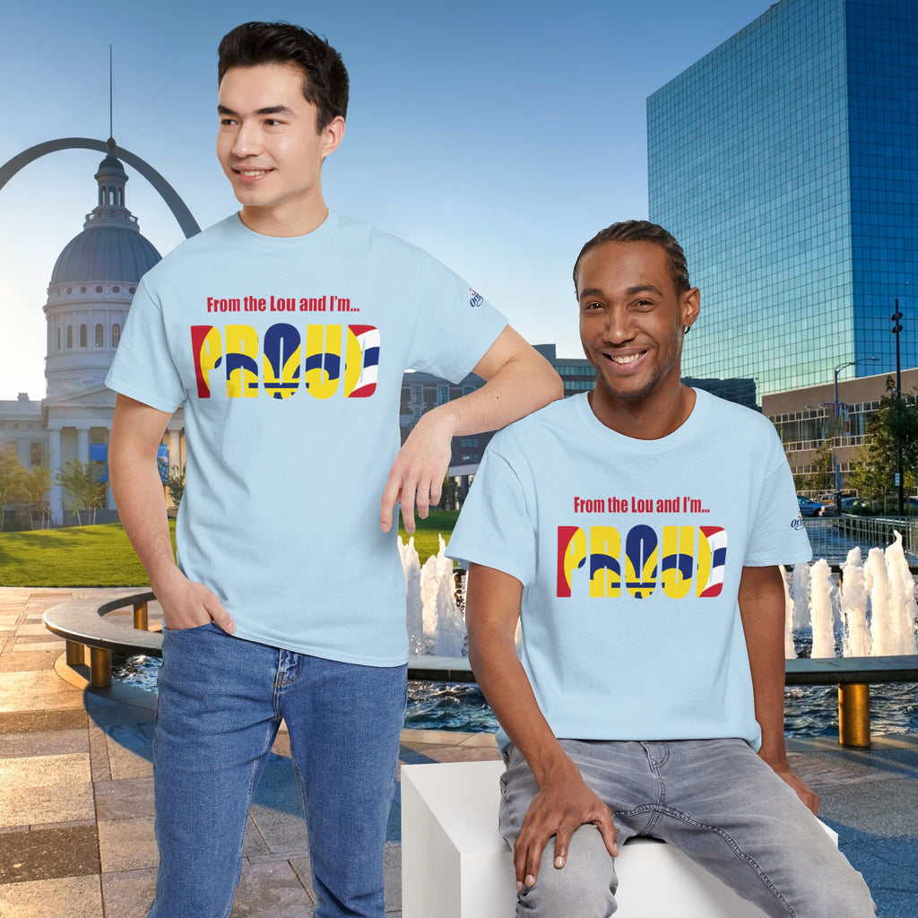 Proud Missouri Flag T-Shirt — "From the Lou and I’m... PROUD" - 314 Originals