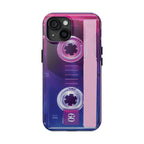 Retro Cassette Tough Phone Case — 80s Vintage Tape Design, Protective iPhone Cover - 314 Originals