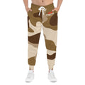 Brown Camo 314 Originals Athletic Joggers – Retro Script Logo Sweatpants