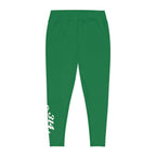Dark Green Plus Size Leggings — Subtle Side Script Graphic, Comfortable Everyday Activewear - 314 Originals