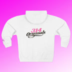 'Queen' Chest Logo Zip Hoodie — Women's Urban Streetwear Printify Hoodie  314 Originals