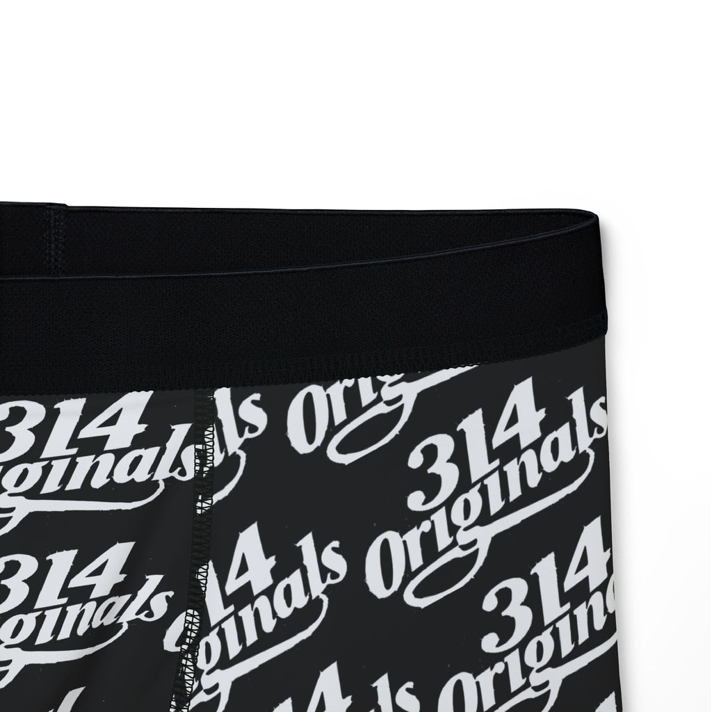314 Originals Men’s Boxer Briefs — All-Over Logo Print - 314 Originals