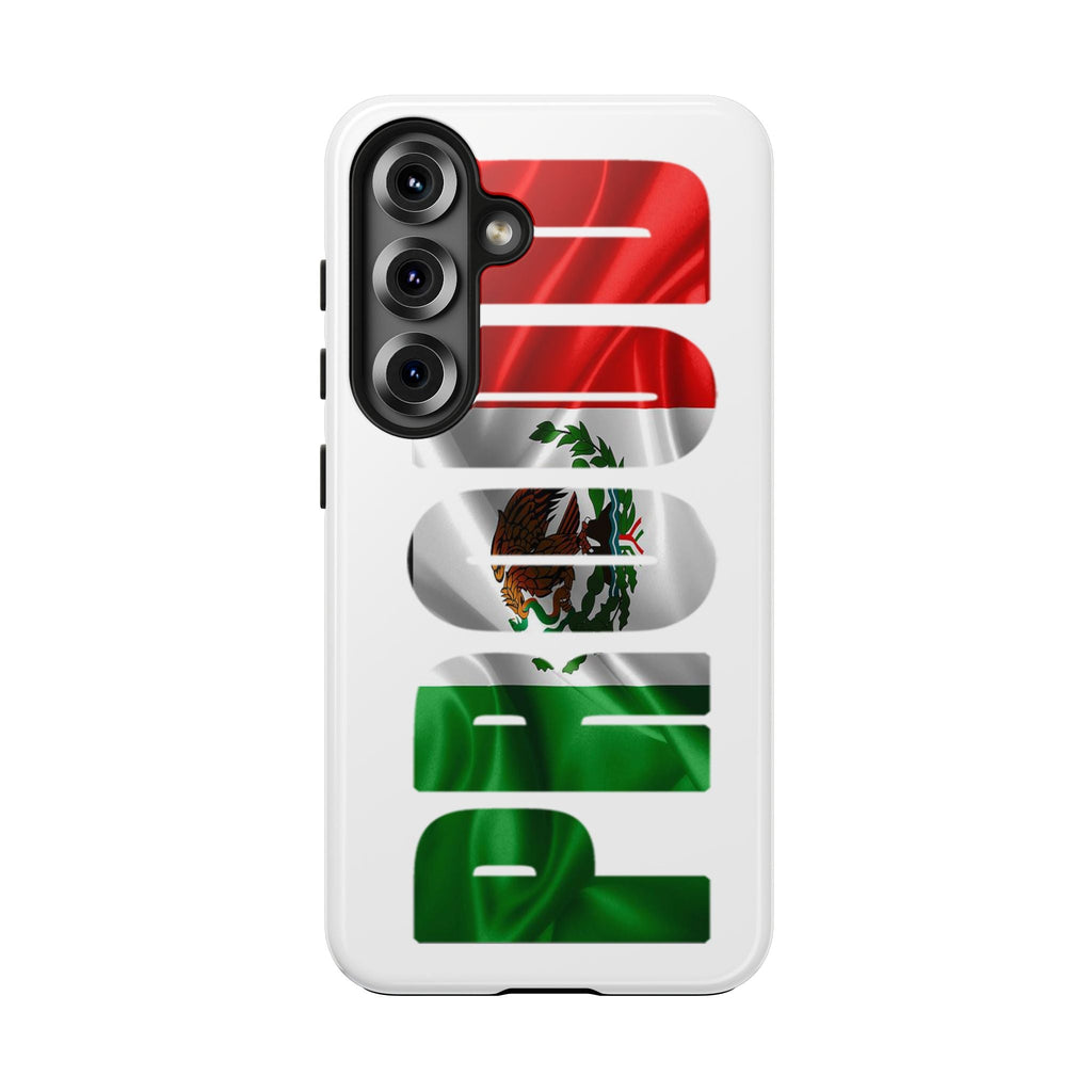 Mexico Pride Tough Phone Case — Mexican Flag Vertical 'PRIDE' Design Printify Phone Case  314 Originals