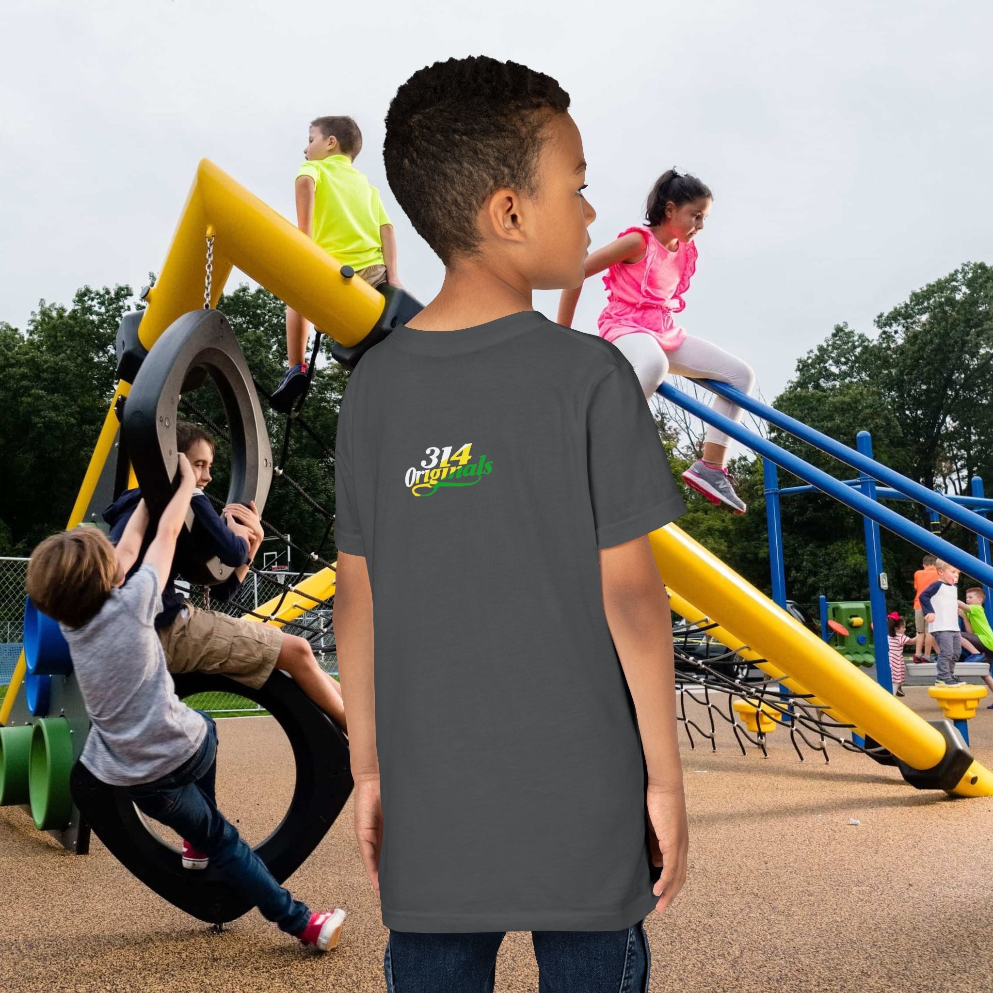Boys "Favorite Kid" Retro Yellow & Green Graphic T-Shirt - 314 Originals