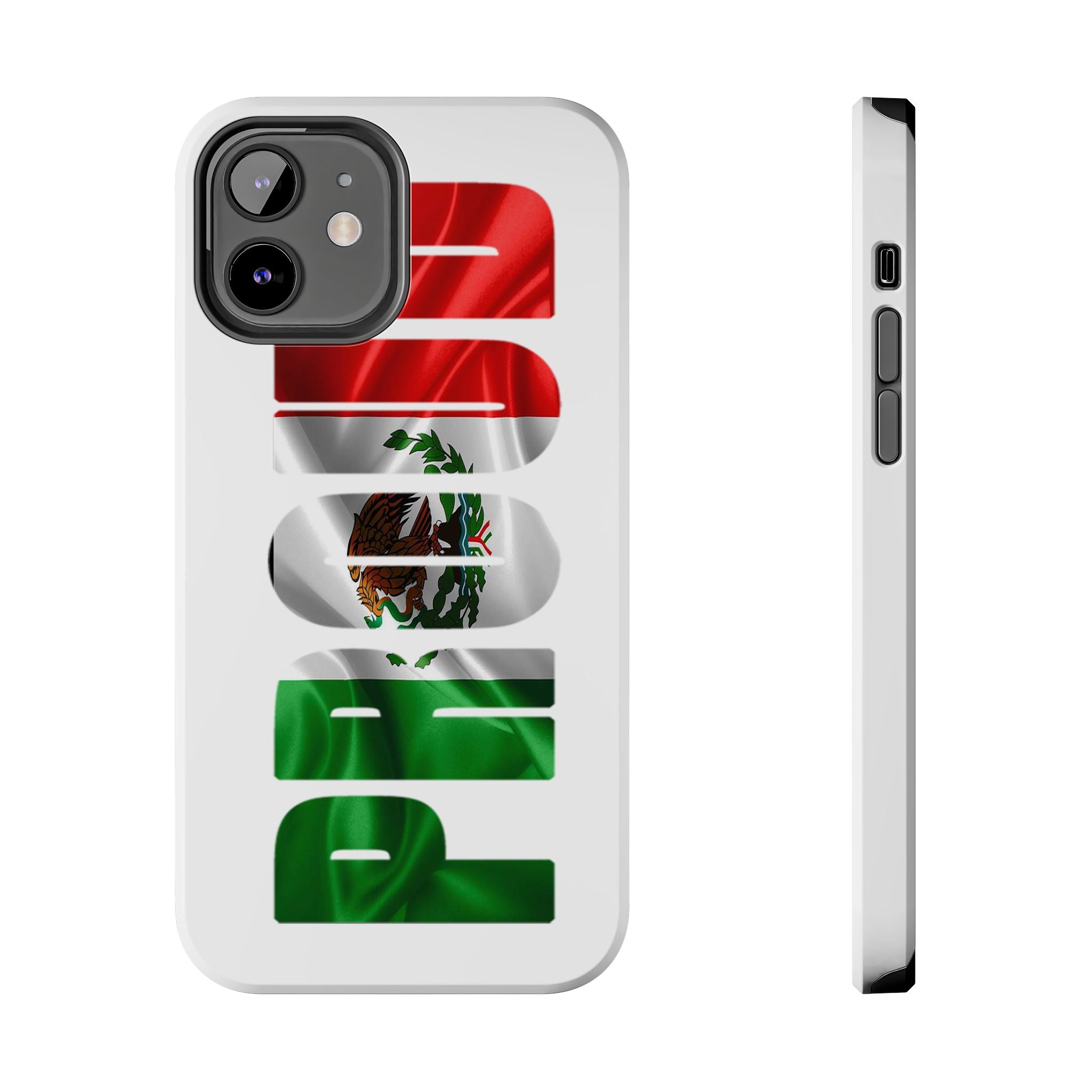 Mexico Pride Tough Phone Case — Mexican Flag Vertical 'PRIDE' Design Printify Phone Case  314 Originals
