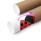 Ladybug Initial “L” Matte Poster — Cute Nursery Wall Art for Girls Printify Poster  314 Originals