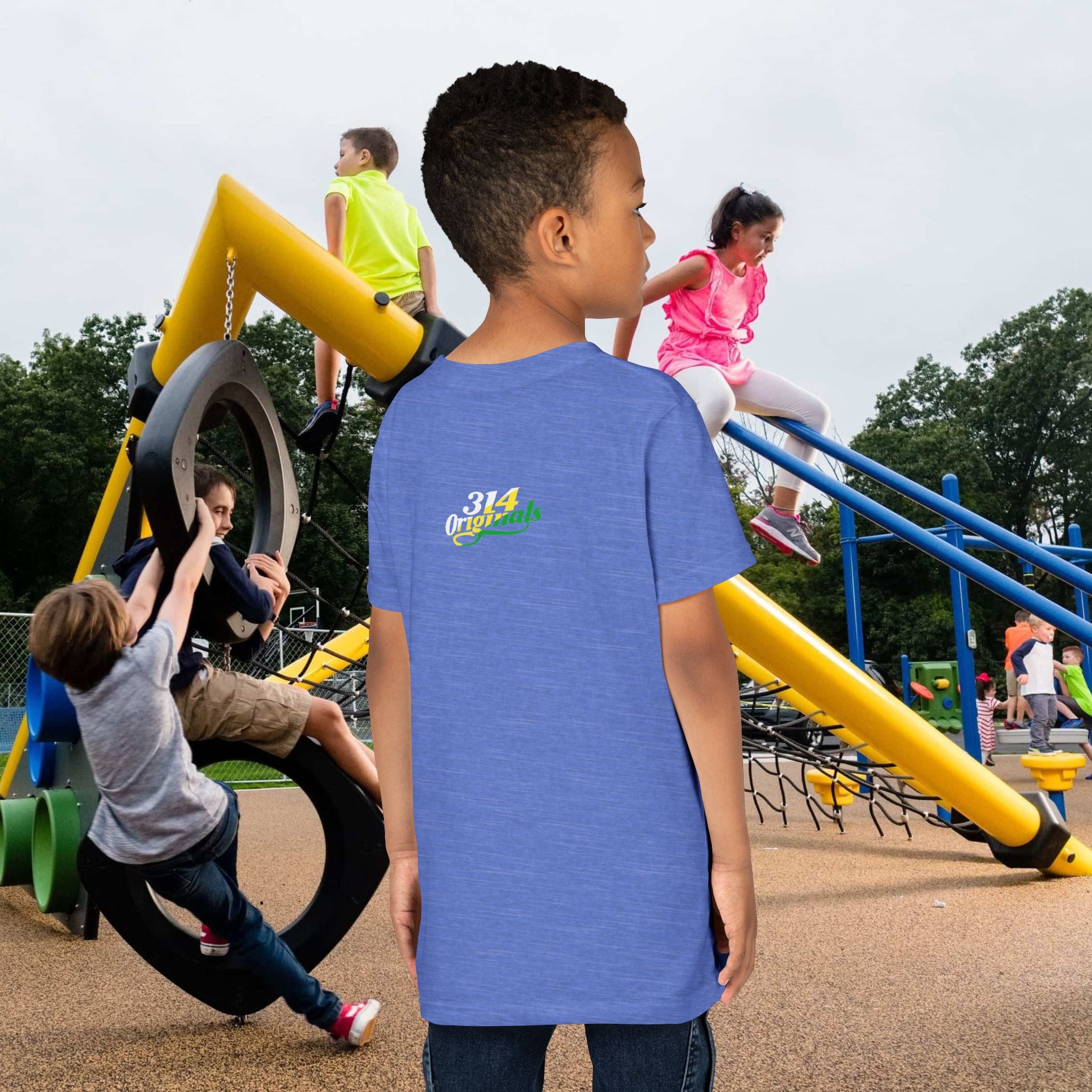 Boys "Favorite Kid" Retro Yellow & Green Graphic T-Shirt - 314 Originals