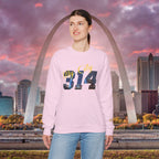 314 City Crewneck Sweatshirt — St. Louis Skyline Graphic - 314 Originals