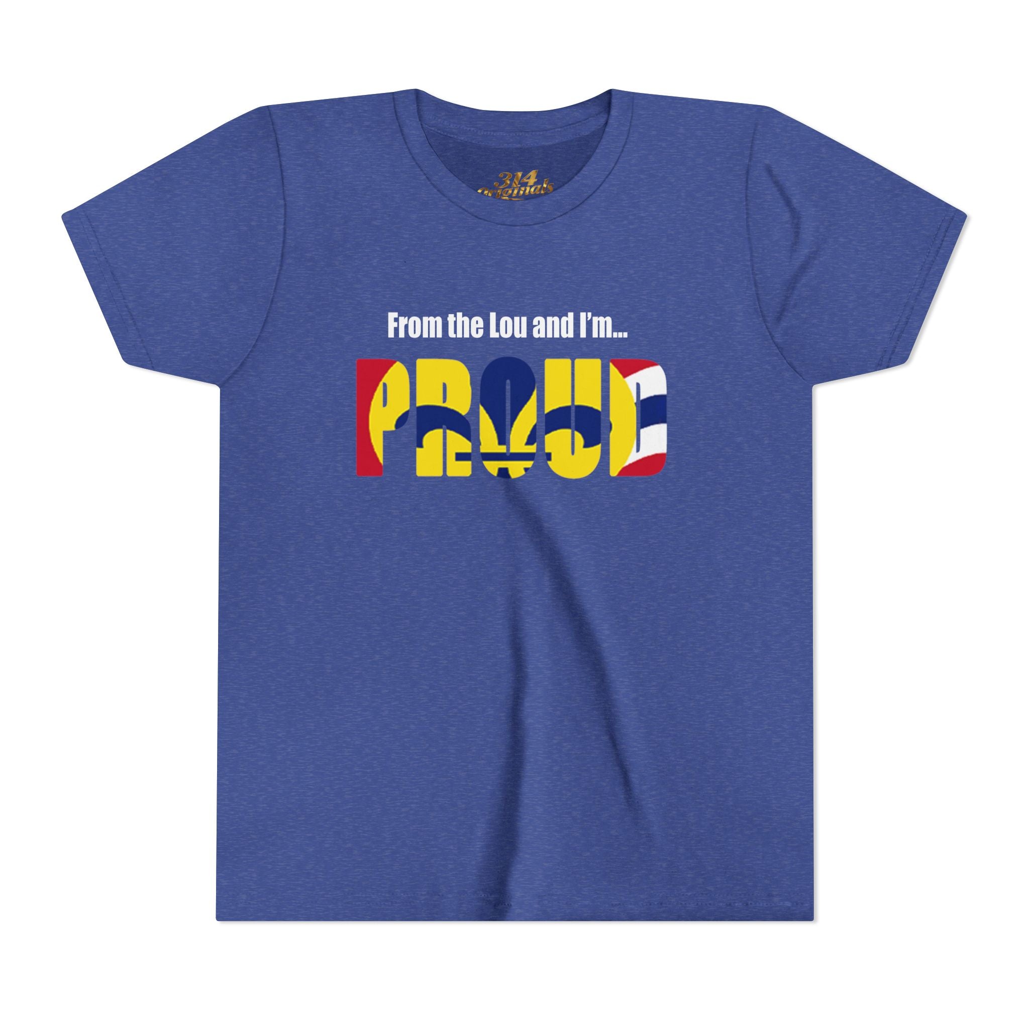 "From the Lou and I'm... Proud" St. Louis Flag Kids Shirt
