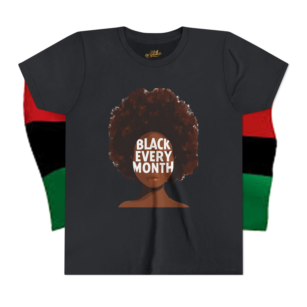 Black Every Month Youth Tee — Afro Pride Kids T-Shirt