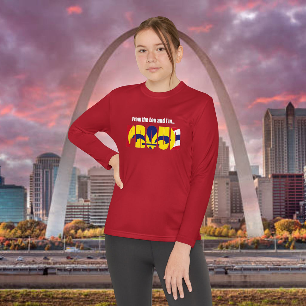 Missouri State Flag Youth Long Sleeve Tee