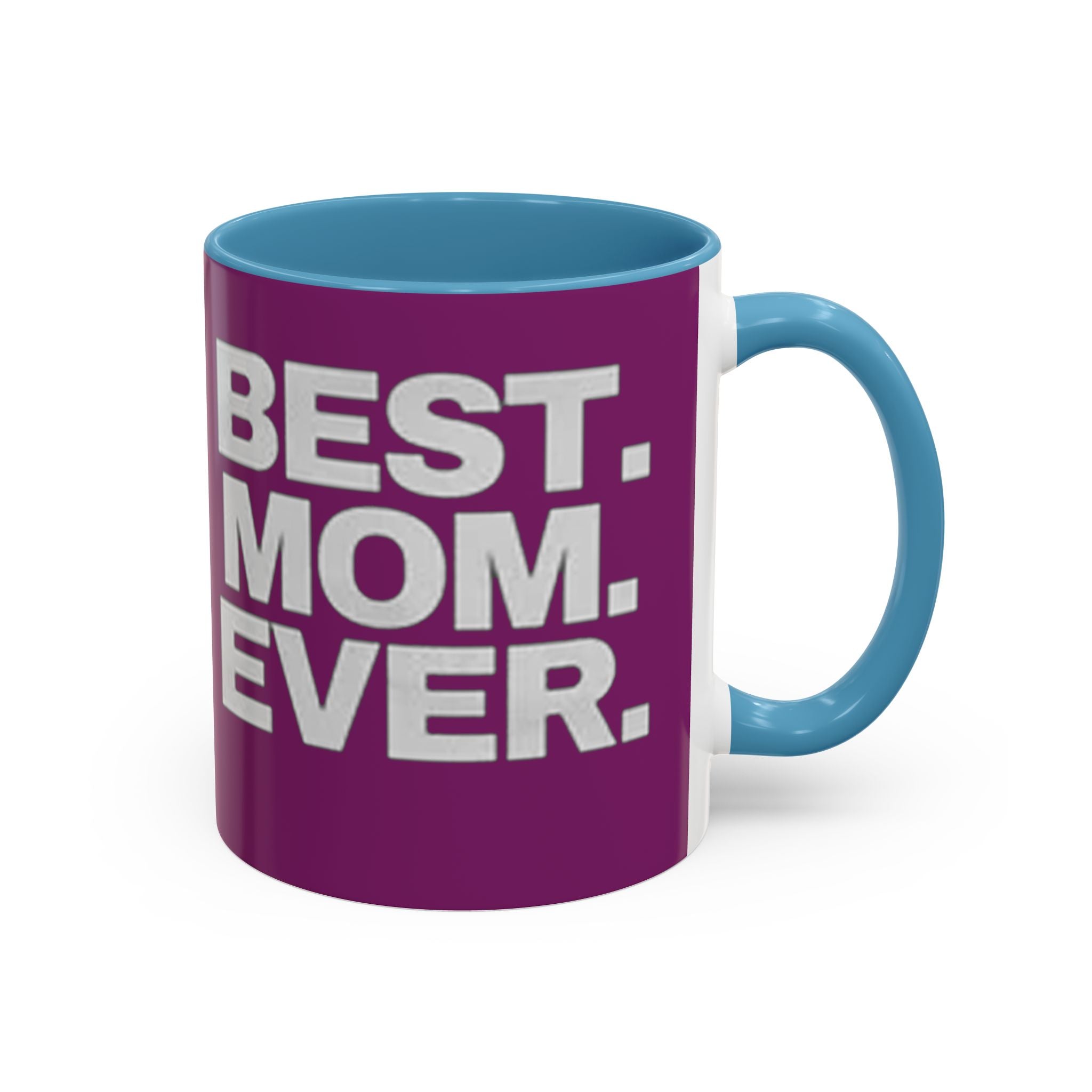 Best. Mom. Ever. Purple Accent Coffee Mug Printify Mug  314 Originals