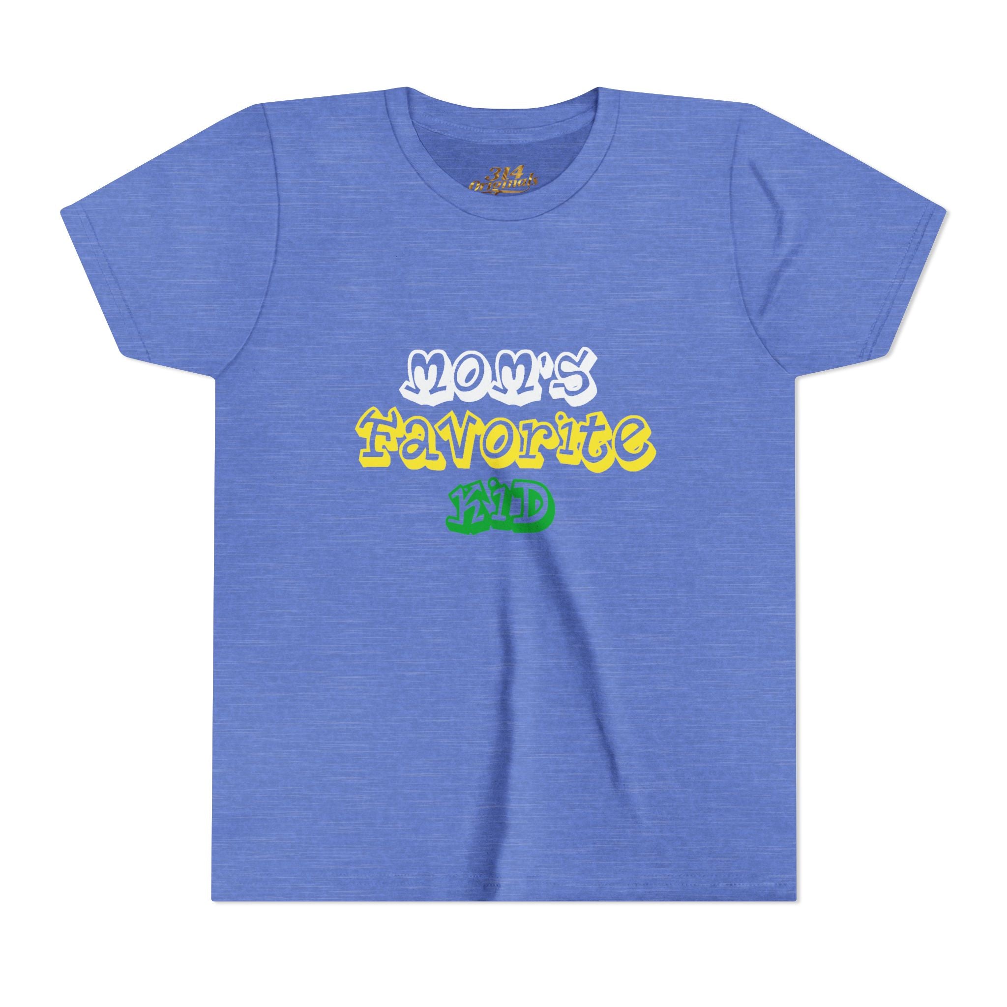 Boys "Favorite Kid" Retro Yellow & Green Graphic T-Shirt