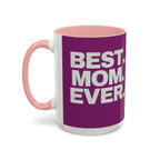 Best. Mom. Ever. Purple Accent Coffee Mug Printify Mug  314 Originals