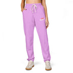 Fleece Sweatpants with Retro Script Chest Logo Printify Trousers  314 Originals