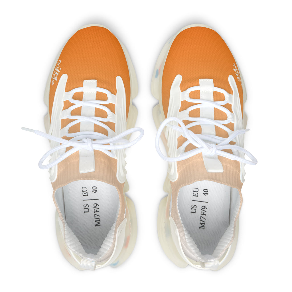 Women's Orange Crush Mesh Sneakers — Lightweight Breathable Running Shoes
