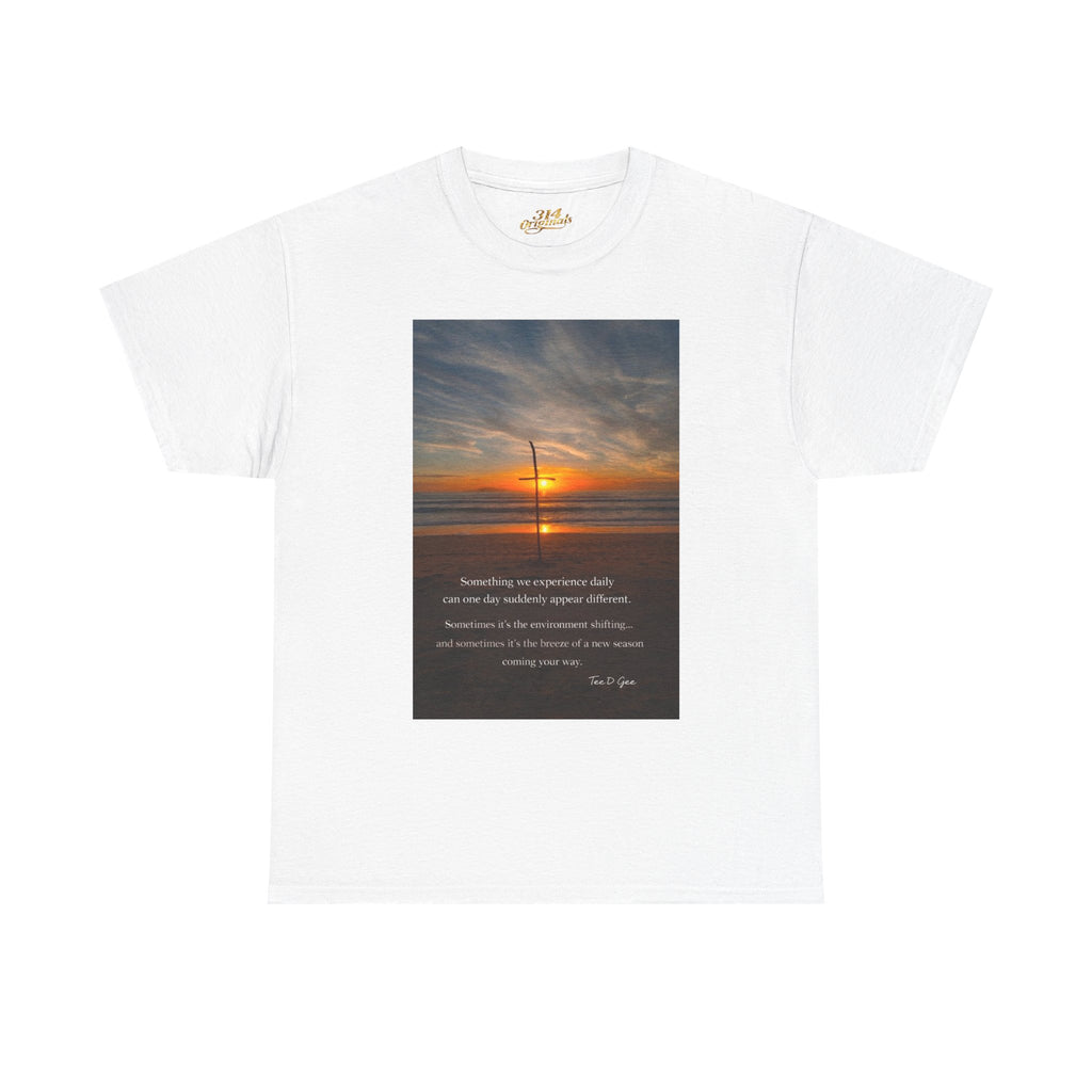 Sunset Beach Quote T‑Shirt — Inspirational Ocean Sunrise Tee - 314 Originals