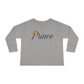 Prince Toddler Long Sleeve Tee — Gold Crown Script Printify Kids clothes  314 Originals