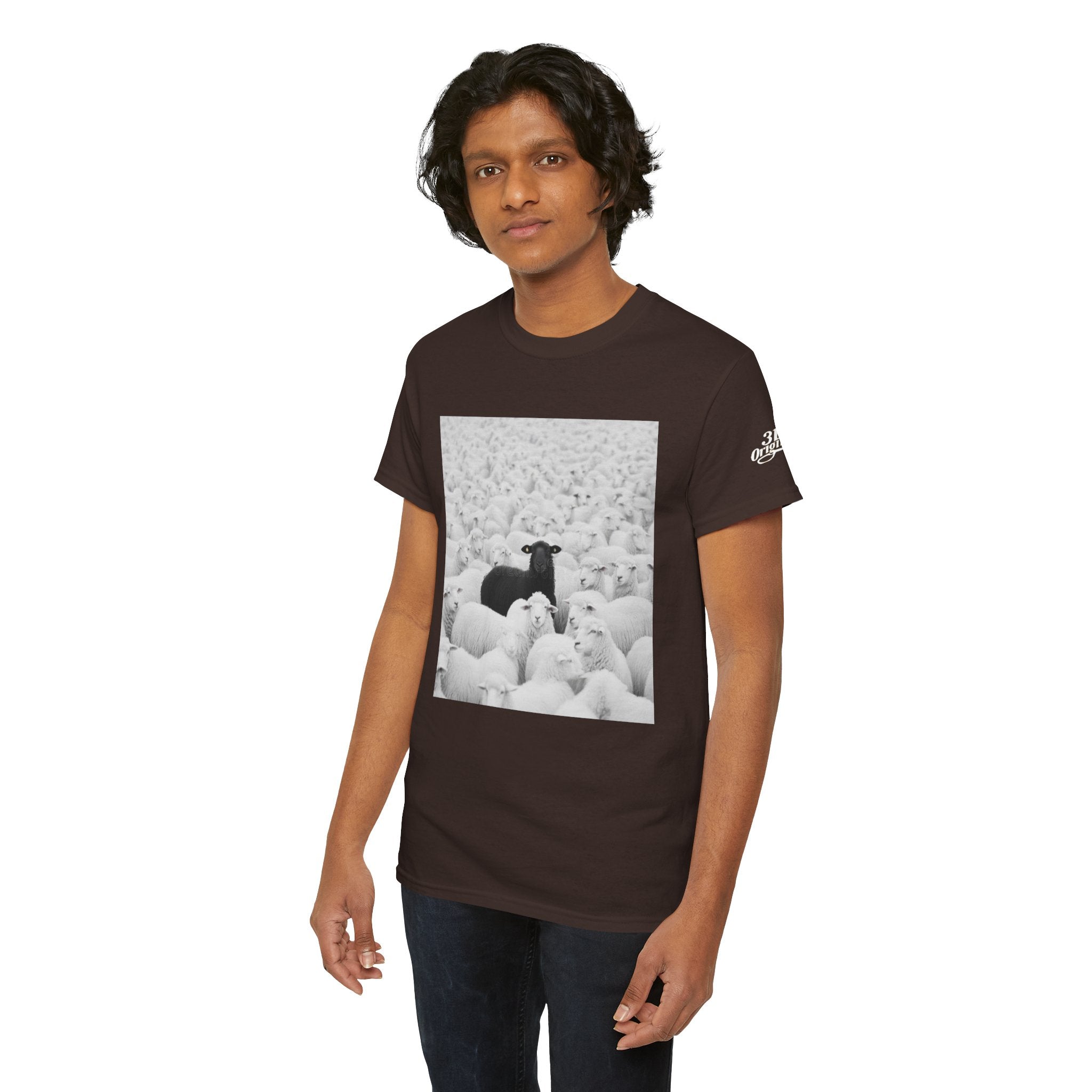 Black Sheep T-Shirt — Funny Contrast Sheep Graphic Tee