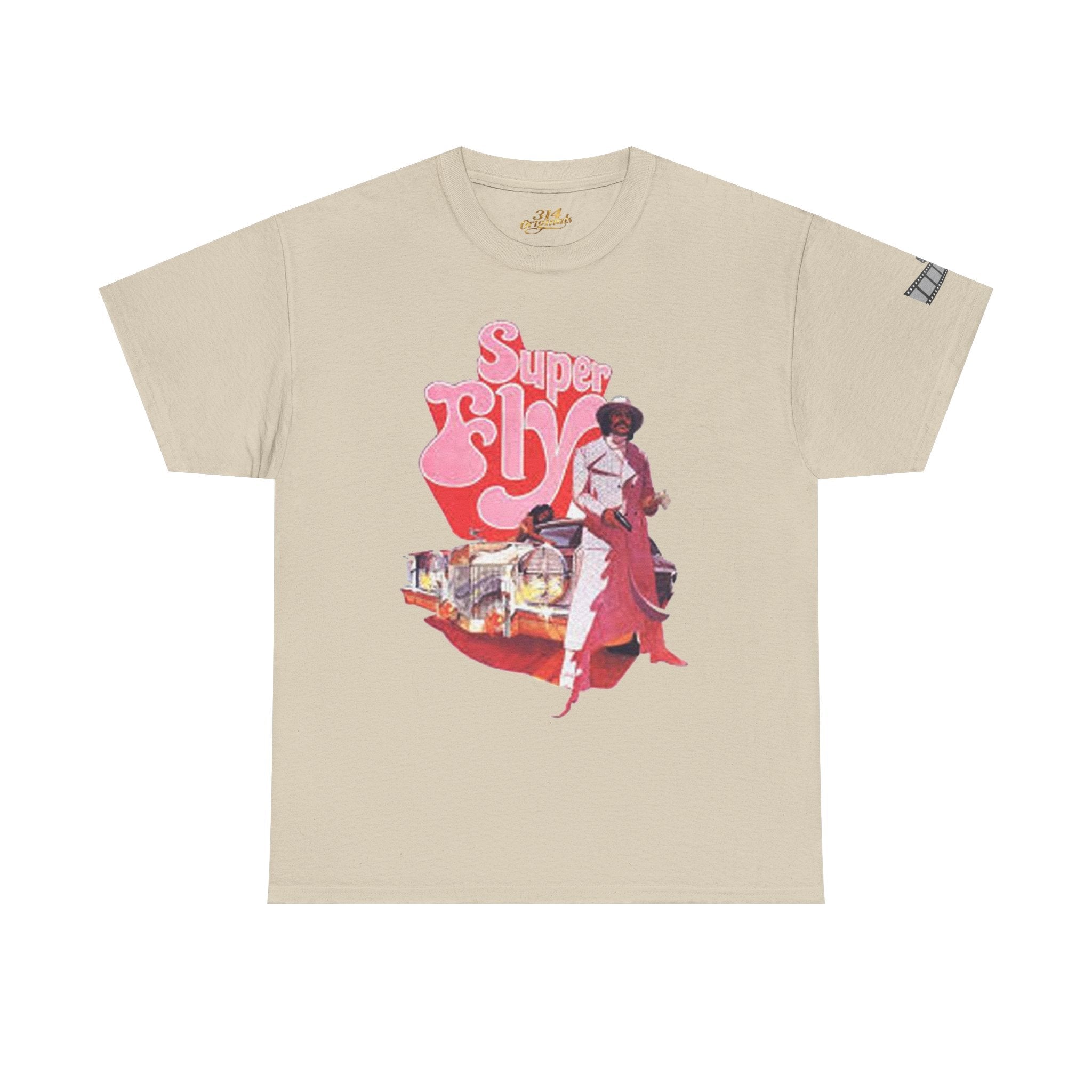 'Super Fly' Graphic Tee — 70s Vintage Movie Style T-Shirt Printify T-Shirt  314 Originals
