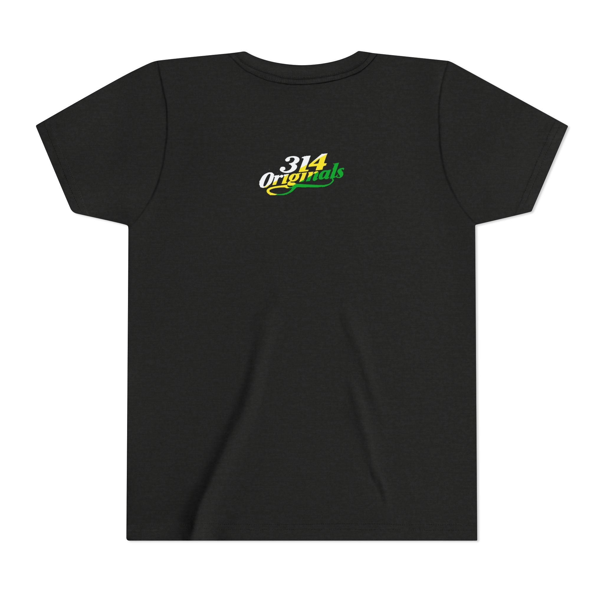 Girl's "Favorite Kid" Retro Yellow & Green Graphic T-Shirt