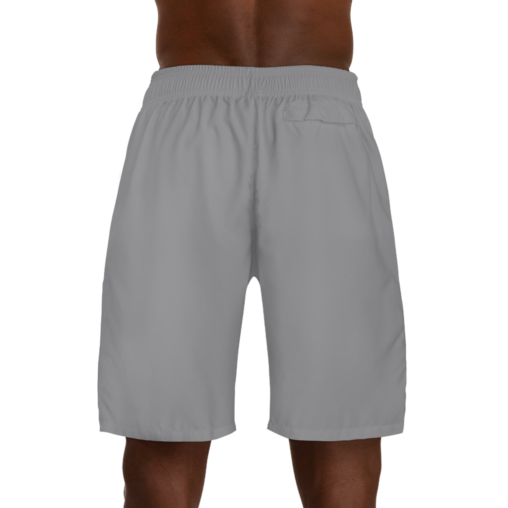 Originals Vertical Script Men's Jogger Shorts — Grey Athletic Casual Summer Shorts - 314 Originals