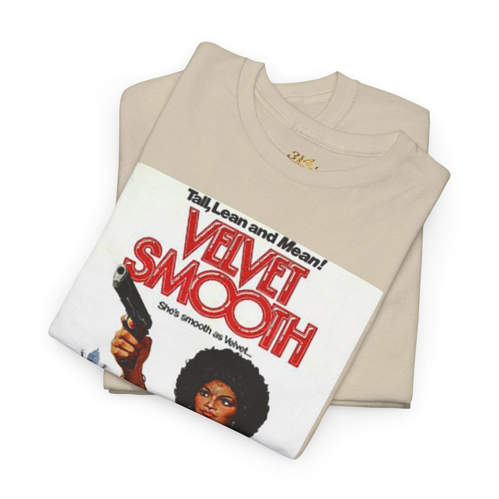 Velvet Smooth Retro Movie Poster Tee — Vintage Blaxploitation Graphic T-Shirt Printify T-Shirt  314 Originals
