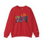 314 City Crewneck Sweatshirt — St. Louis Skyline Graphic - 314 Originals