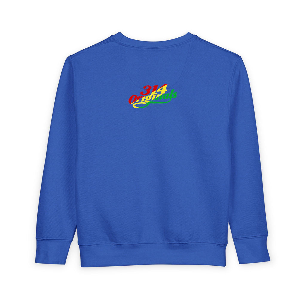 Mom's Favorite Kid Toddler Sweatshirt — Colorful Retro Rasta Kids Pullover