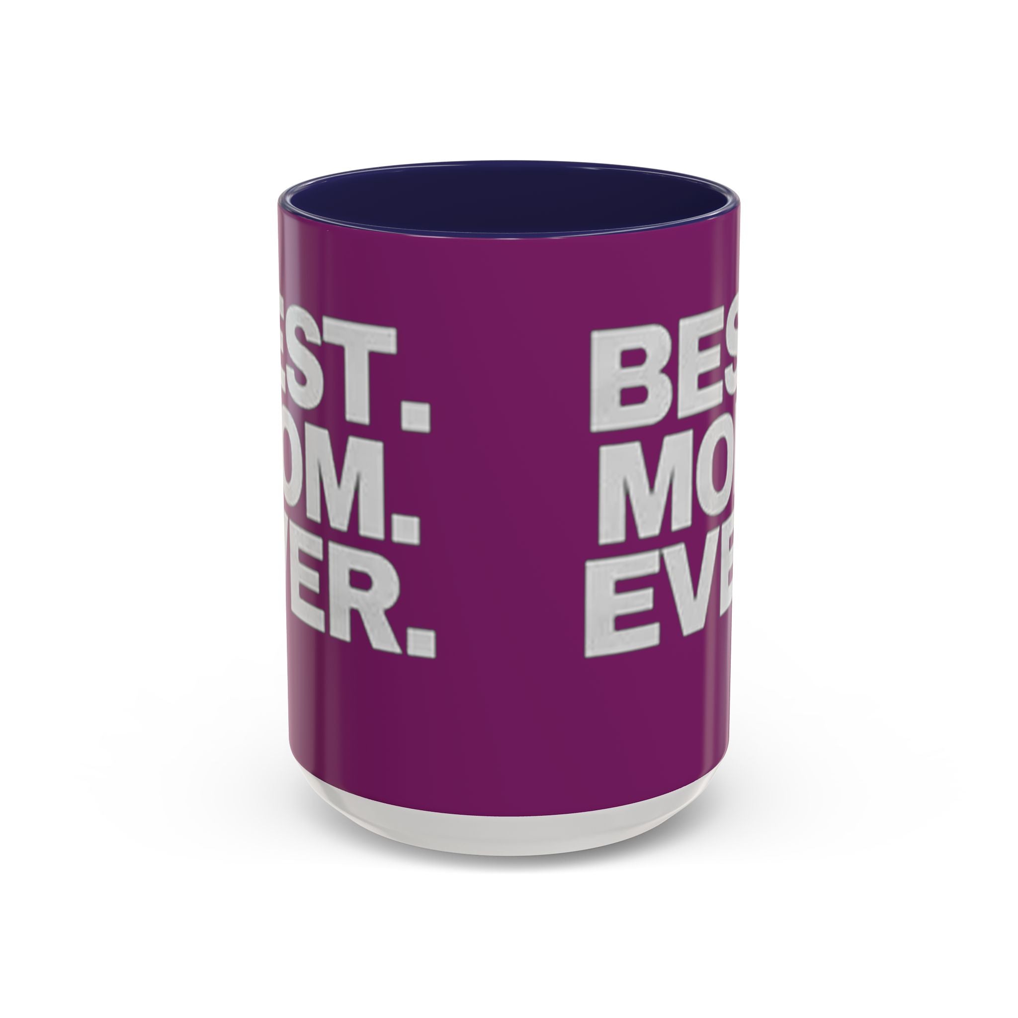 Best. Mom. Ever. Purple Accent Coffee Mug Printify Mug  314 Originals