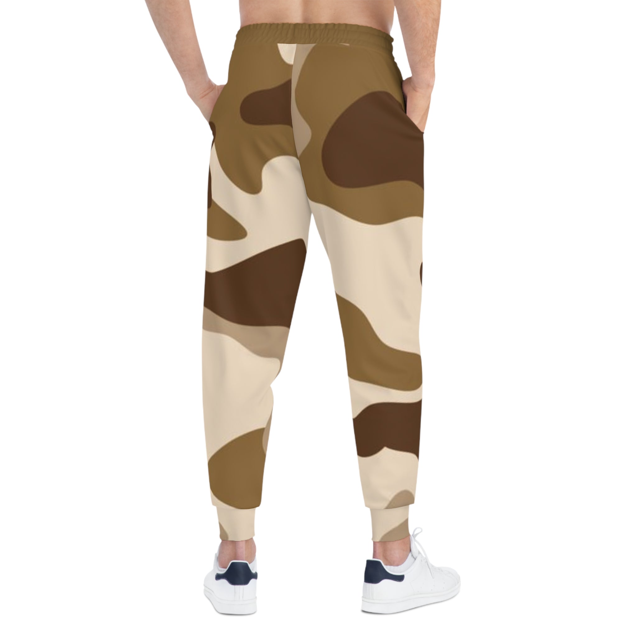 Brown Camo 314 Originals Athletic Joggers – Retro Script Logo Sweatpants