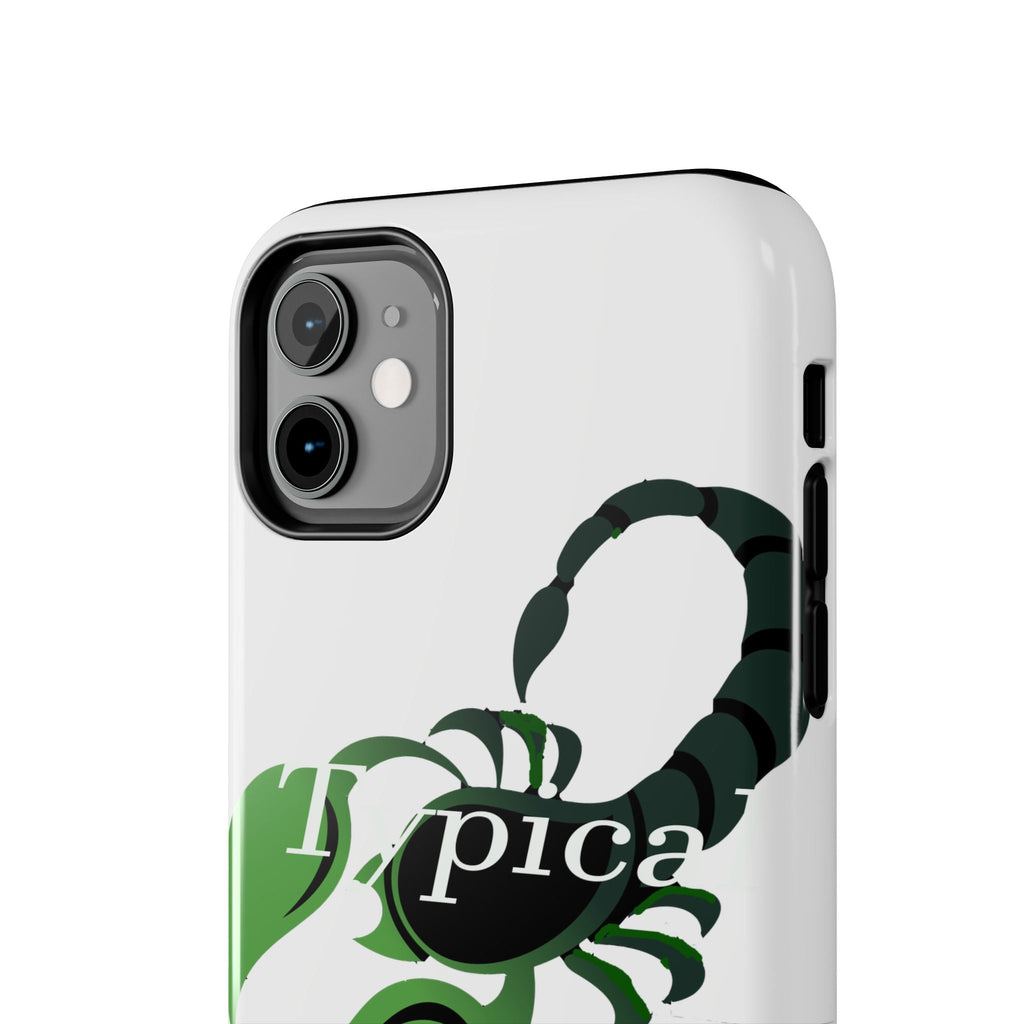 Scorpio Zodiac Tough Phone Case — Green Scorpion "Typical" Design Printify Phone Case  314 Originals