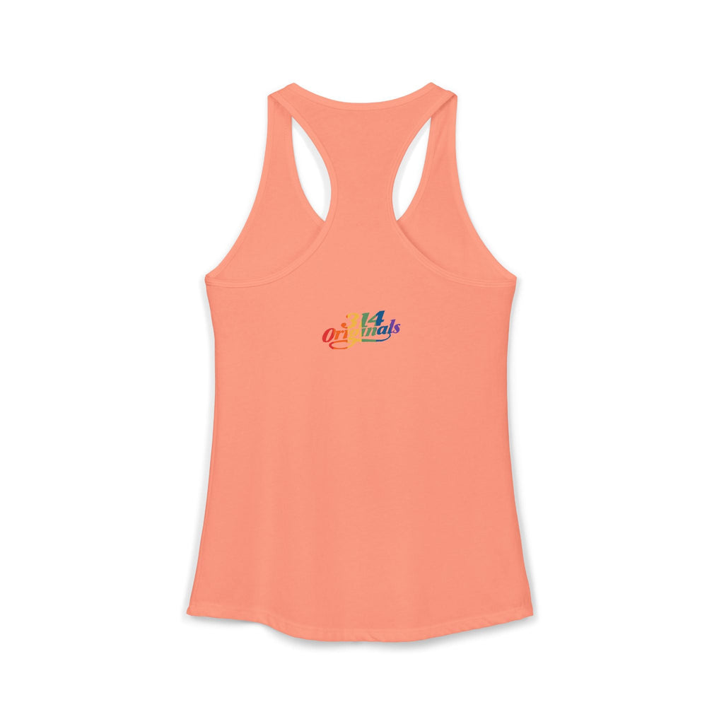 'PROUD' Women's Ideal Racerback Tank Printify Tank Top  314 Originals