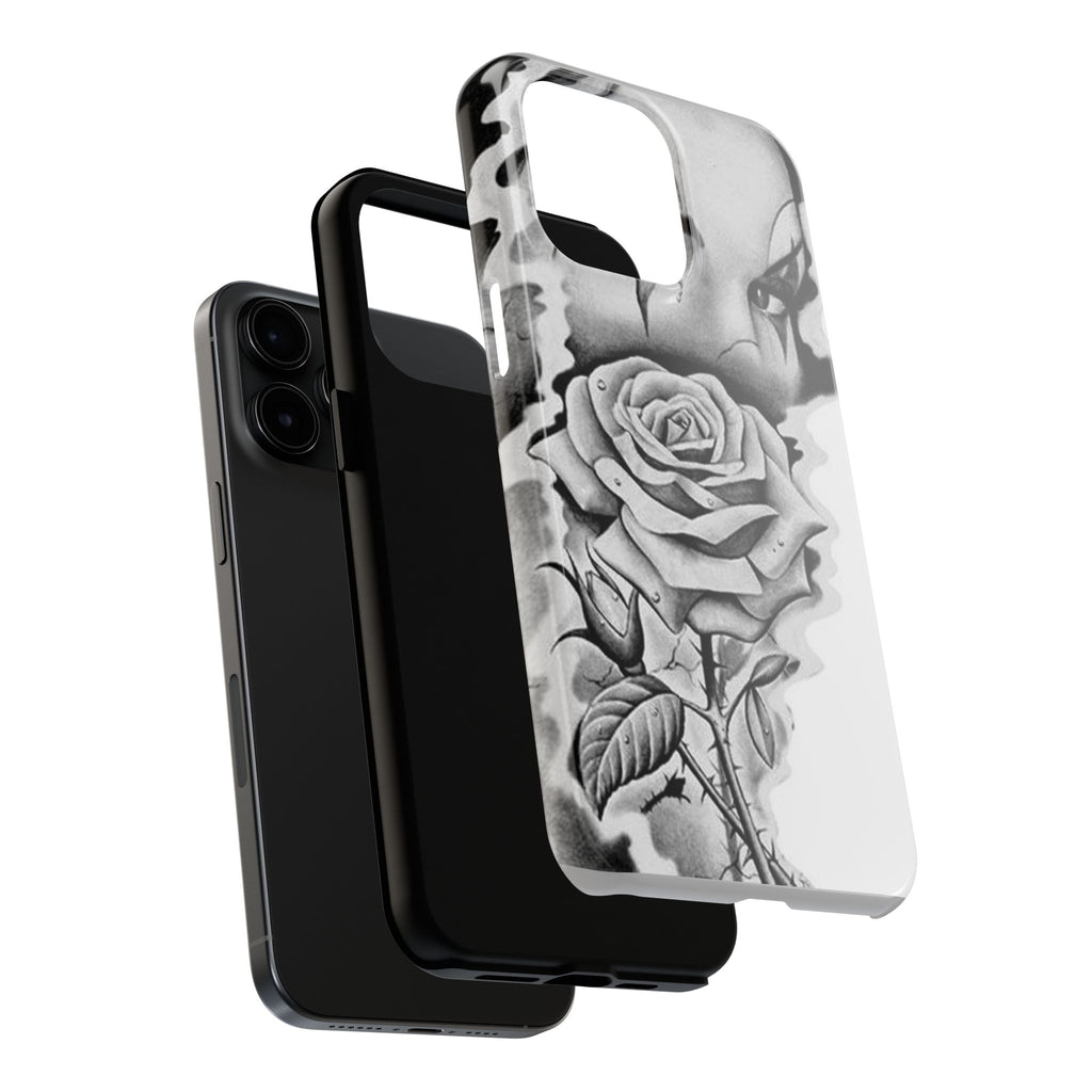 Noir Clown Face with Rose Shockproof Phone Cover - 314 Originals