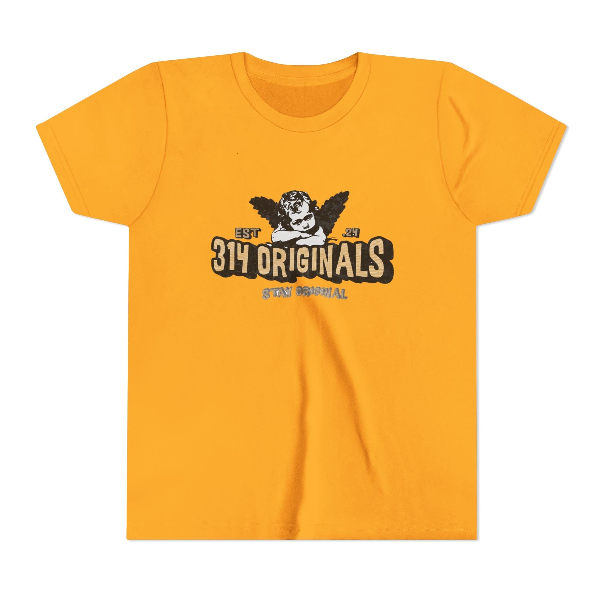314 Originals Youth Tee - Vintage Cherub Graphic Kids T-Shirt Printify Kids clothes  314 Originals
