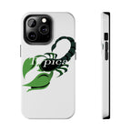 Scorpio Zodiac Tough Phone Case — Green Scorpion "Typical" Design Printify Phone Case  314 Originals