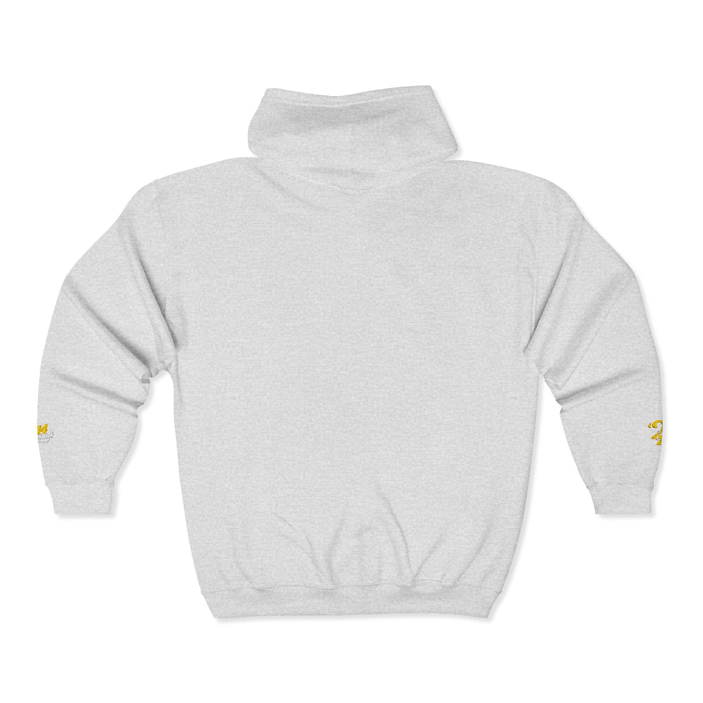 King's Gear Zip Hoodie — Full‑Zip with Gold Crown Emblem - 314 Originals