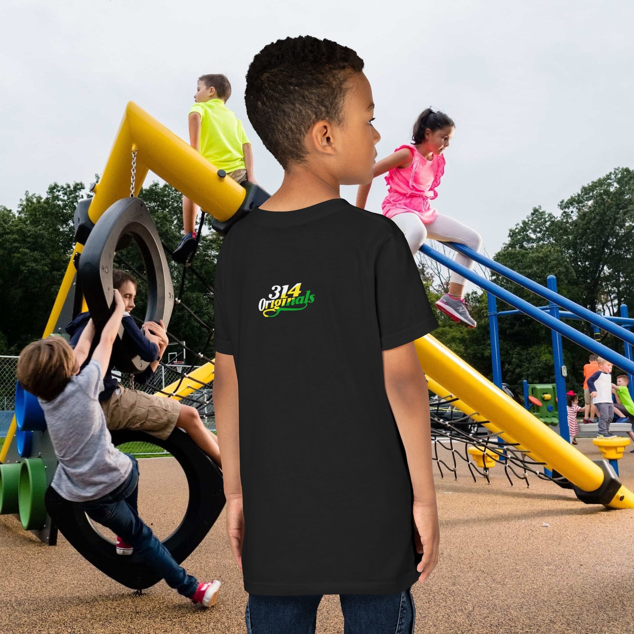 Boys "Favorite Kid" Retro Yellow & Green Graphic T-Shirt - 314 Originals