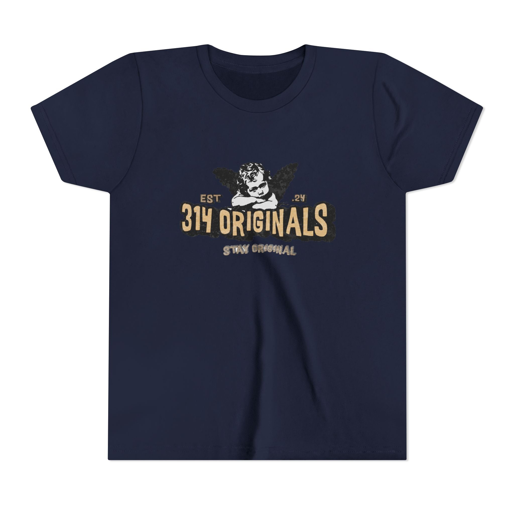314 Originals Youth Tee - Vintage Cherub Graphic Kids T-Shirt Printify Kids clothes  314 Originals
