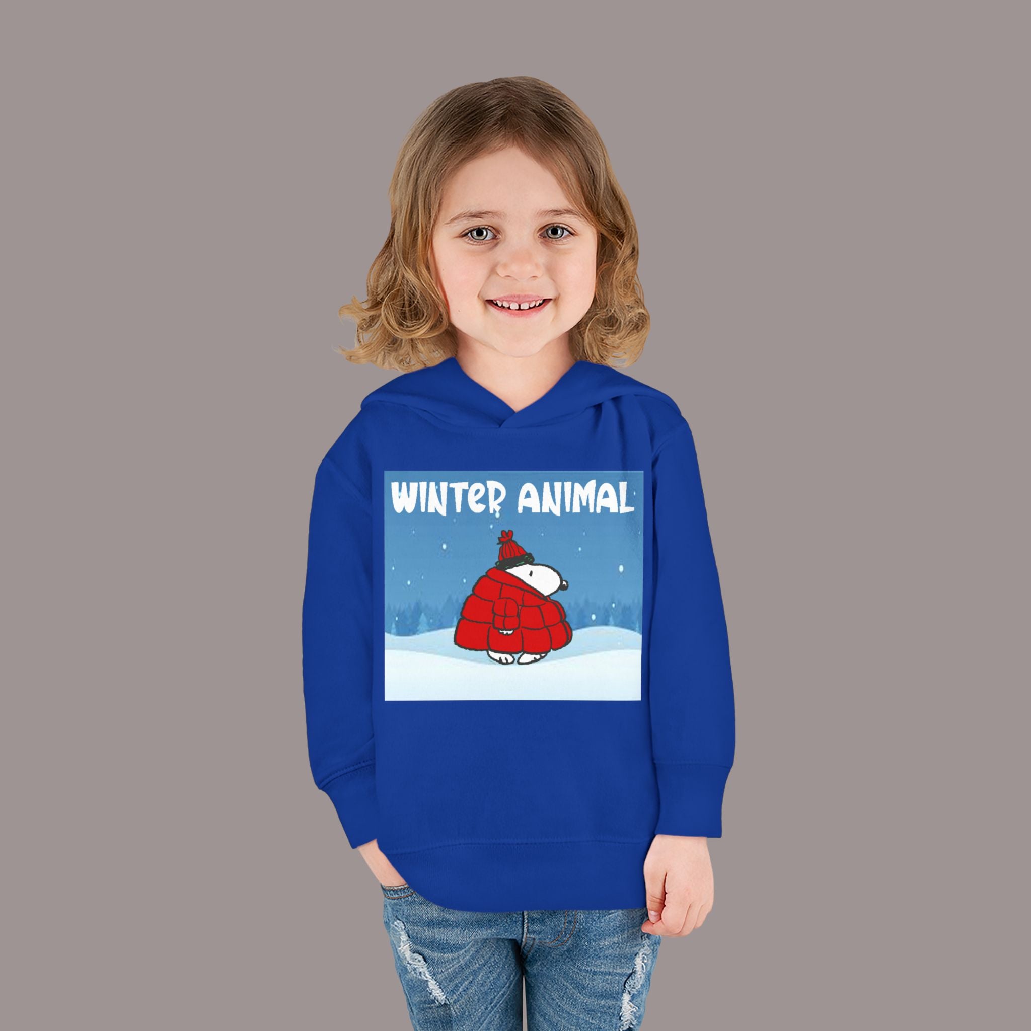 "Winter Animal" Toddler Hoodie Pullover - 314 Originals