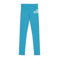 Turquoise 314 Script Kids' Printed Leggings - 314 Originals