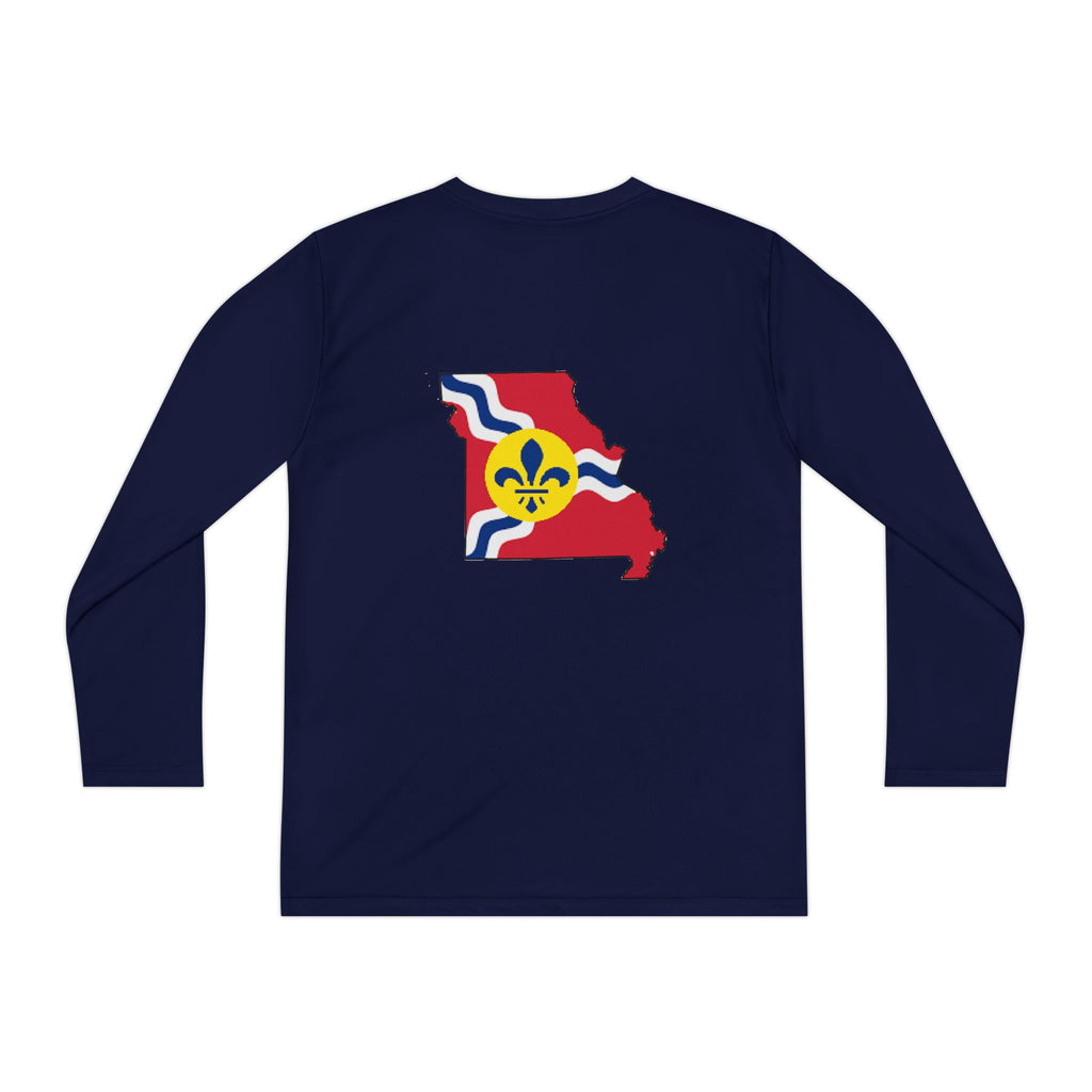 Missouri State Flag Youth Long Sleeve Tee