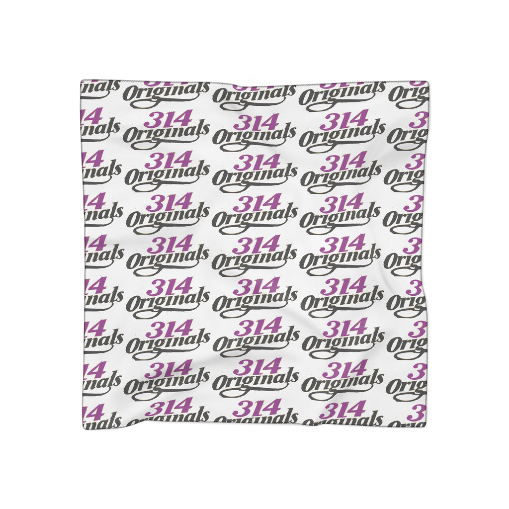 314 Logo Scarf — Purple & Black Poly Scarf - 314 Originals