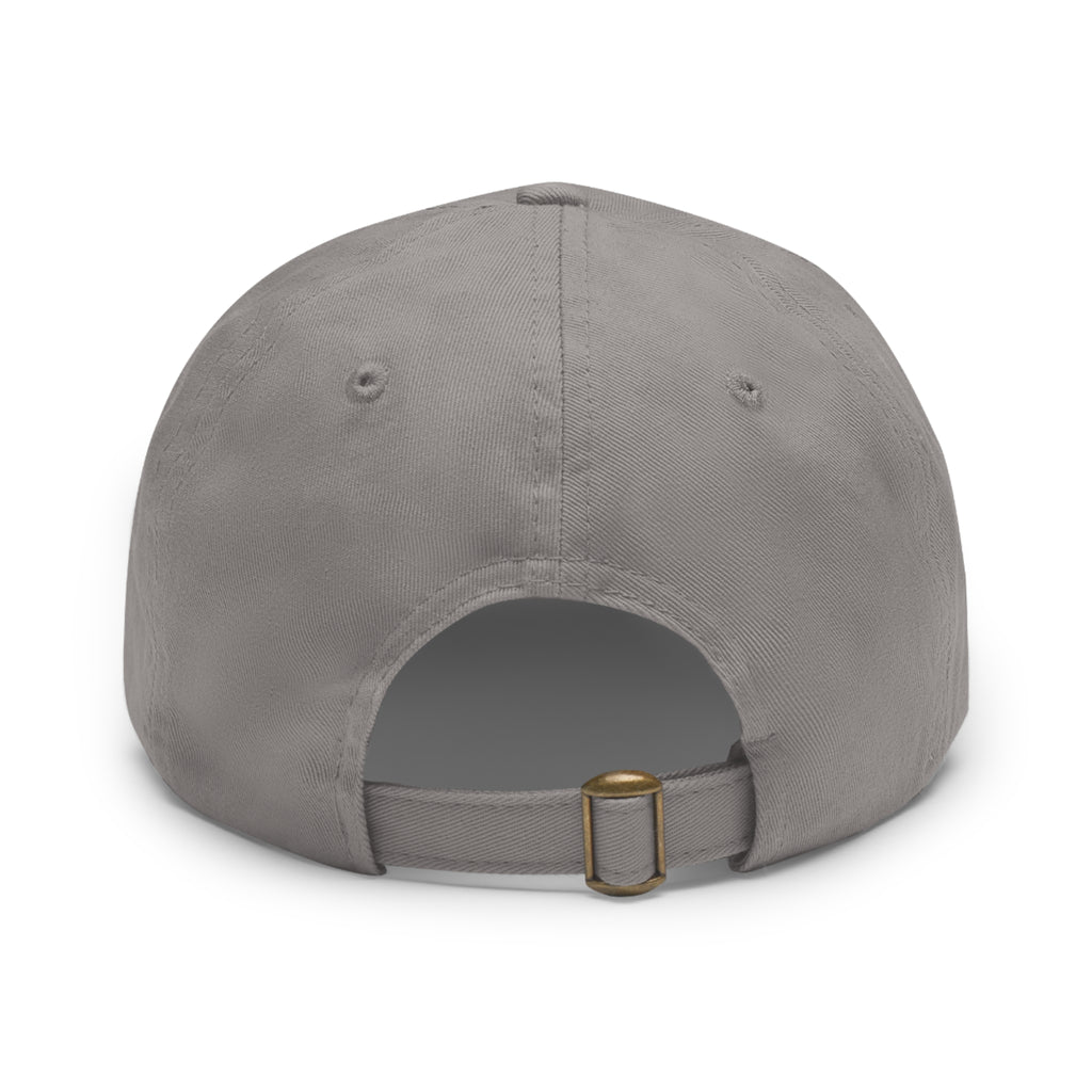 314 Originals Leather Patch Dad Hat — Retro Script Baseball Cap - 314 Originals
