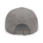 314 Originals Leather Patch Dad Hat — Retro Script Baseball Cap - 314 Originals