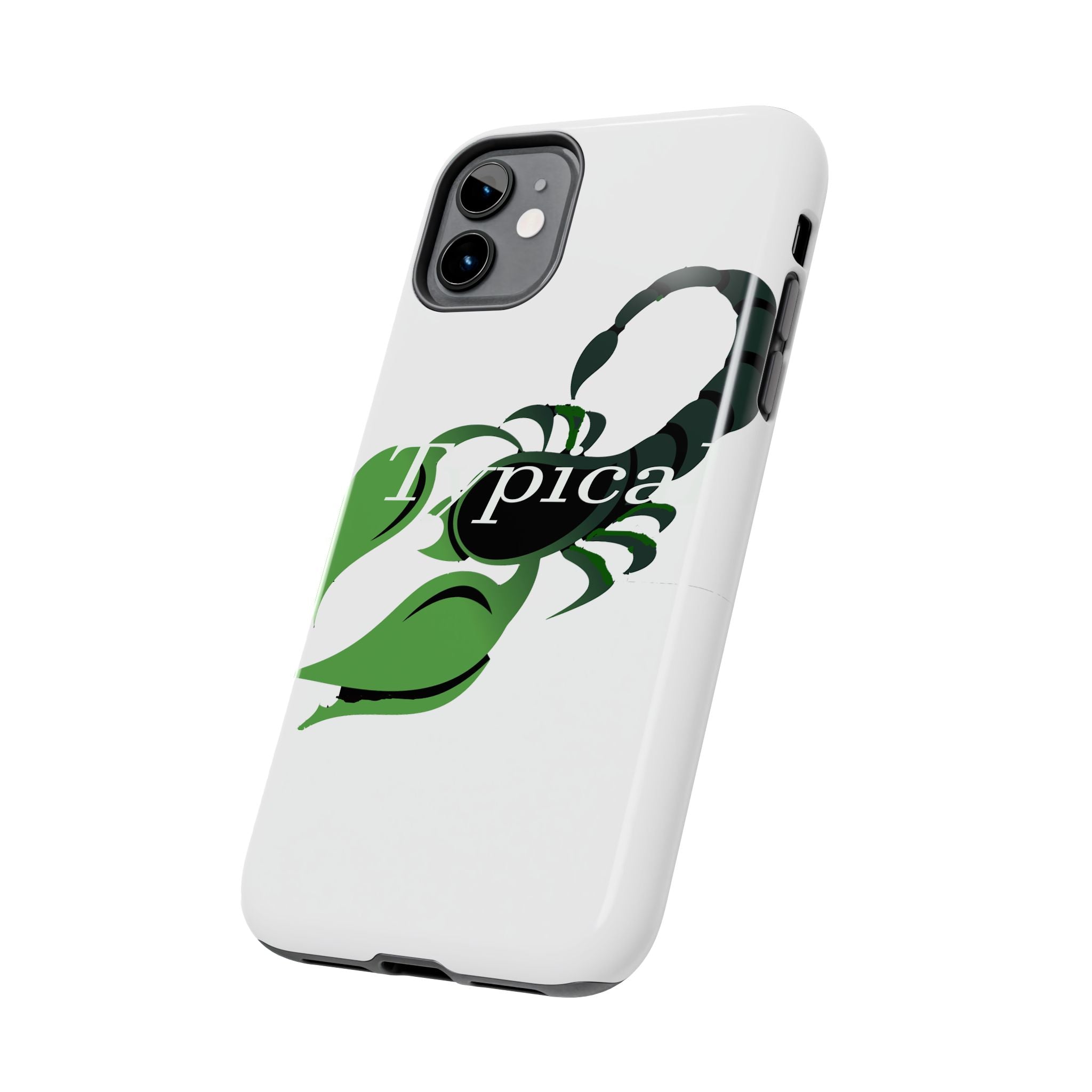 Scorpio Zodiac Tough Phone Case — Green Scorpion "Typical" Design Printify Phone Case  314 Originals